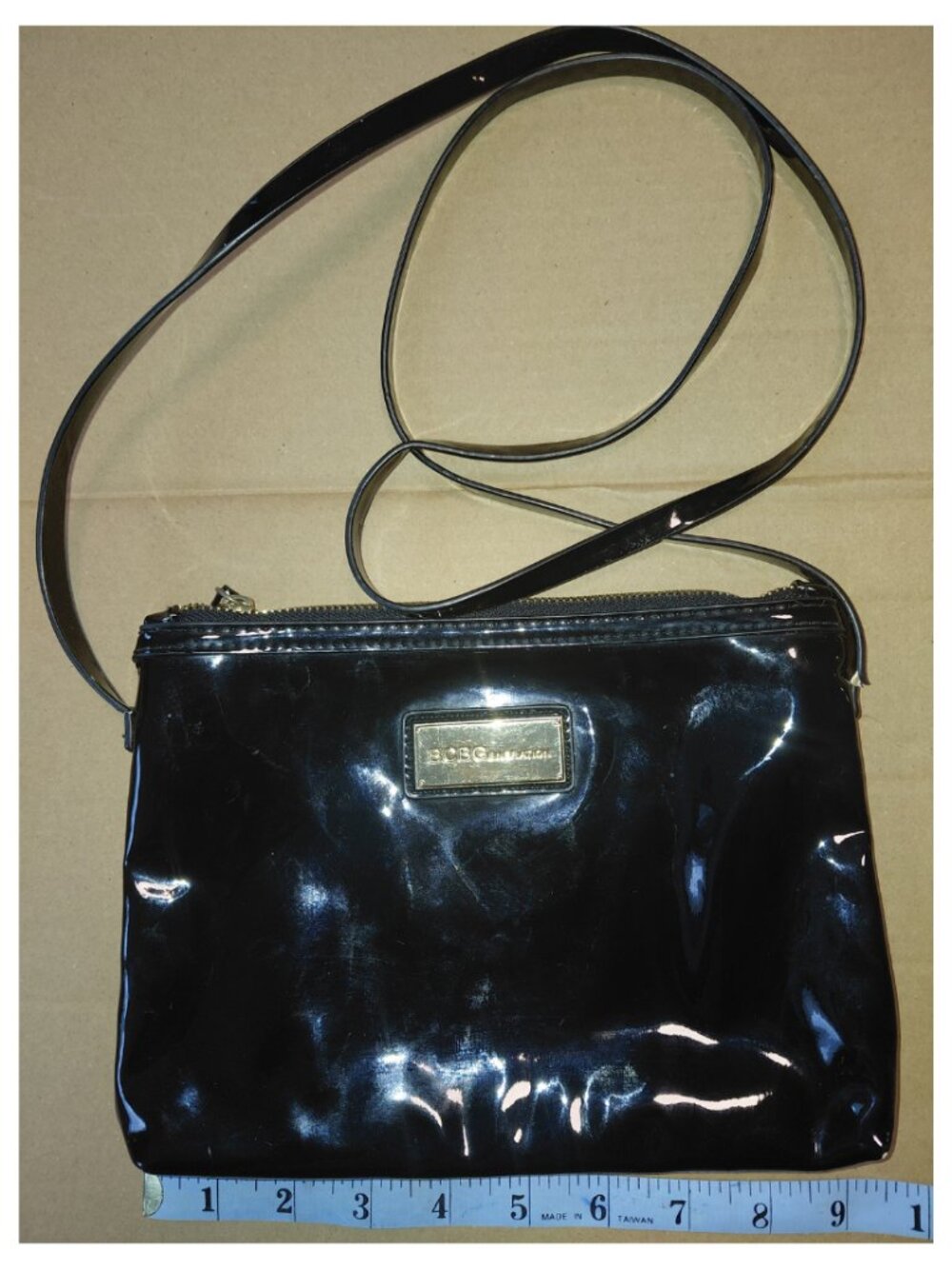 BCBGeneration Patent Leather Crossbody Bag